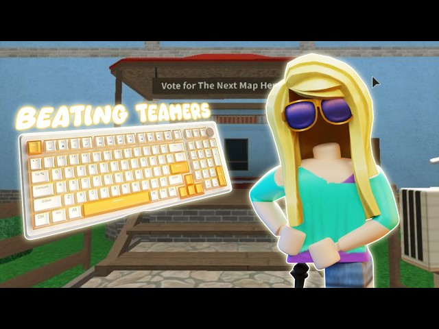 Rich noodle hair makes TEAMERS RAGE QUIT **MM2 GAMEPLAY**