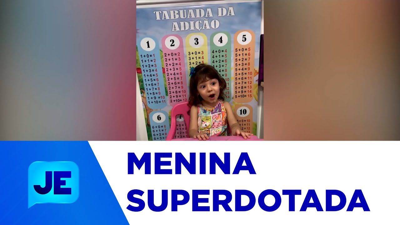 Criança de 3 anos é considerada superdotada - JE