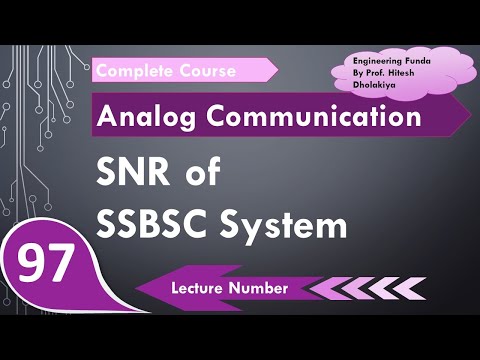 SNR of SSBSC system Effect of noise on SSBSC receiver system