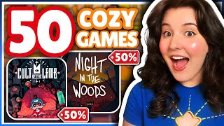 50 COZY GAMES with MASSIVE SALES! 50% AND HIGHER! | Steam Autumn Sale 🍁