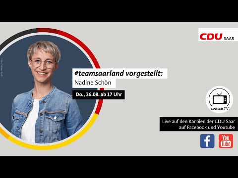 #teamsaarland vorgestellt mit Nadine Schön MdB