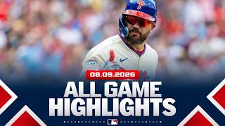 Highlights from ALL GAMES on 8/9 (Phillies, Brewers walk it off, Schwarber homers twice and MORE!)