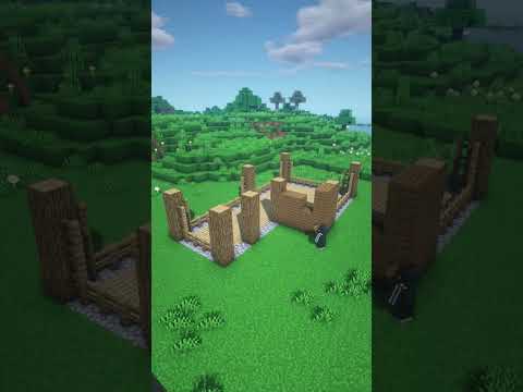 Wooden House |  Minecraft tutorial #shorts
