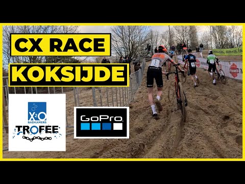 X2O TROFEE CYCLOCROSS RACE U17 @ KOKSIJDE  - GoPro hero 12 BIKE FOOTAGE - 4K 60 fps