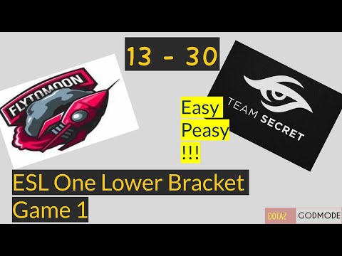 "THIS RESULT IS EXPECTED", By SECRET!!! SECRET VS FlyToMoon @ ESL One Birmingham Lower Bracket Game1