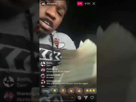 Lil CJ Kasino leaves bank with new money “All my opps broke!”