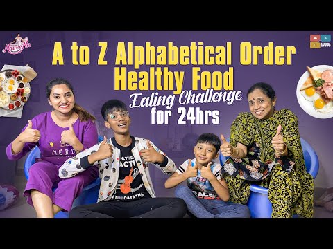 A to Z healthy food eating challenge || 24hrs Eating challenge || Naveena vlogs || Tamada Media