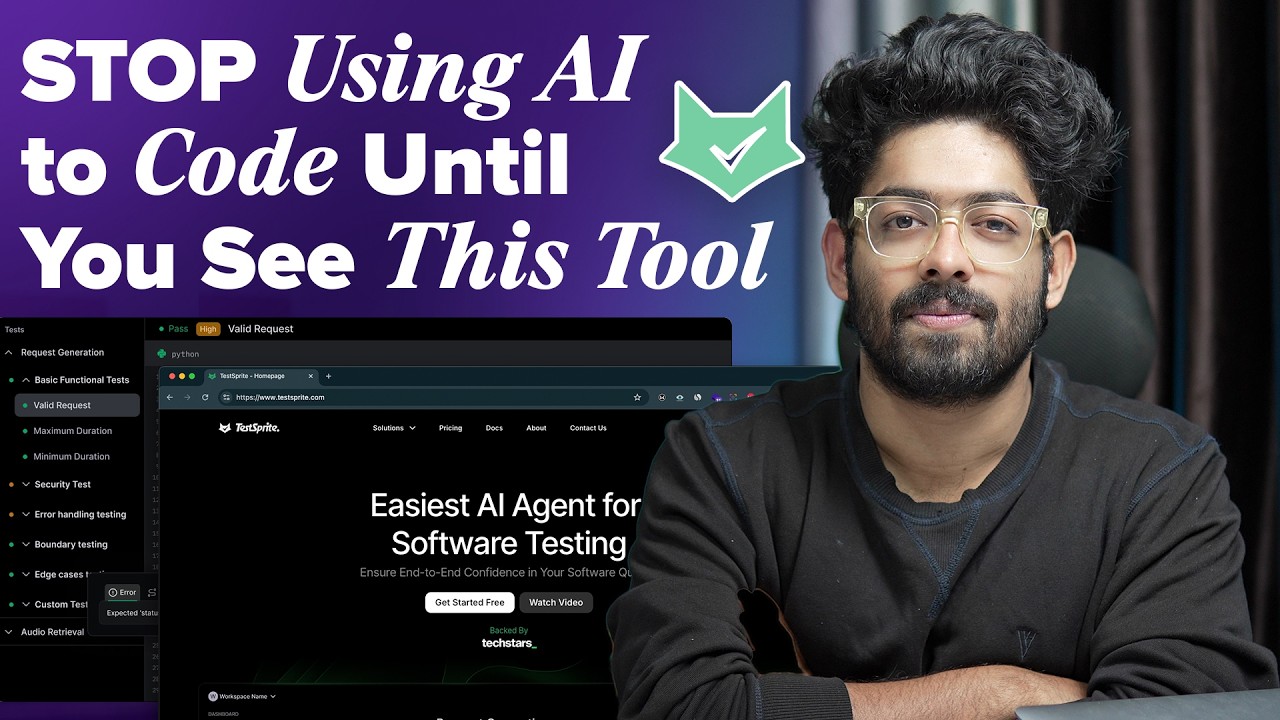 If You Use AI For Coding, This Is A MUST! | AI Agent To Test AI Generated Code - TestSprite