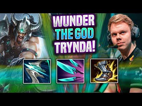 WUNDER IS A GOD WITH TRYNDA! - FNC Wunder Plays Tryndamere Top vs Gnar! | Season 2022