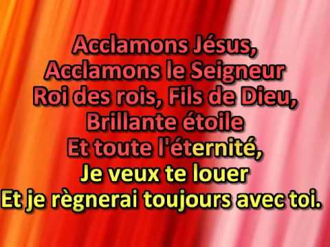 Acclamons Jésus