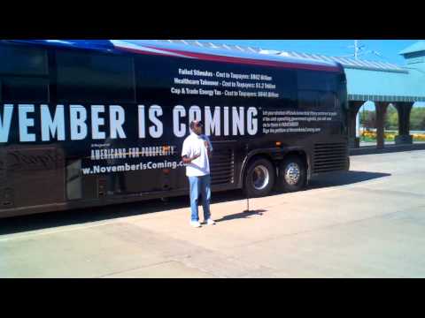 Pastor David King - "November Is Coming" Bus Stop - Eau Claire, WI