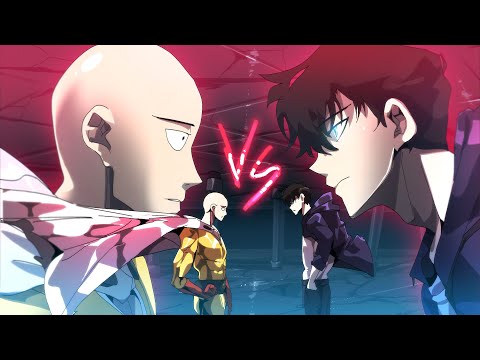 Solo Leveling Meets One Punch Man: Saitama vs Sung Jin-Woo Fight Scene!