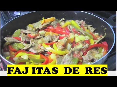 FAJITAS DE RES CON PAPAS