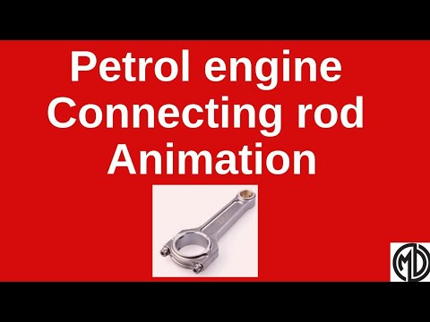 Petrol engine Connecting rod Assembly animation Video