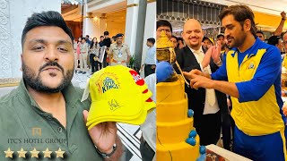 My Luxurious stay at ITC Narmada with CSK team || Dhoni sir Signed cap || Best h