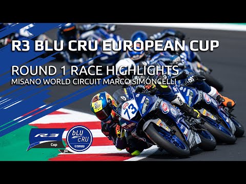 2021 Yamaha R3 bLU cRU European Cup Highlights - Round 1 Misano World Circuit Marco Simoncelli