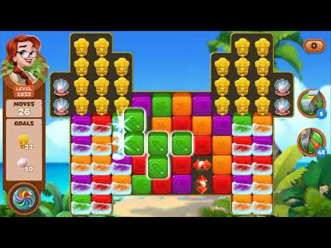 Lost Island Blast Adventure Level 1833 NO BOOSTERS - A S GAMING ✔️