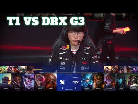 T1 vs DRX Game 3 | LCK Cup 2026 Week 1 Day 5 | T1 vs DRX G3