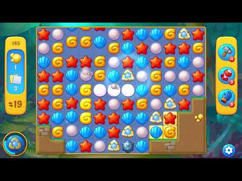 Fishdom🐠 🐟 Level 145 - ALL BOOSTERS GAMEPLAY