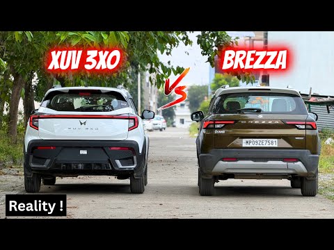 Mahindra Xuv 3XO vs Maruti Brezza - Which is Better ?| New Xuv 3xo Ax5 vs Brezza Zxi plus 2025🔥