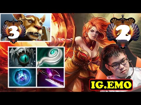 IG.EMO LINA 11 KILLS 0 DEATH MACHINE GUN PRO MID VS #3 BREWMASTER MID | DOTA2ORBS