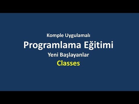 Classes Yeni Başlayanlar