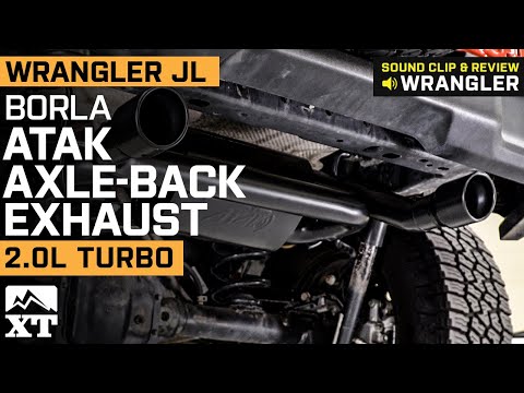 Jeep Wrangler JL 2.0L Borla ATAK Axle-Back Exhaust with Ceramic Black Tips Sound Clip & Review
