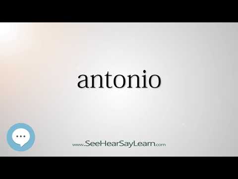 antonio (Every English Word Pronounced) 📕🔊🗣️😎✅