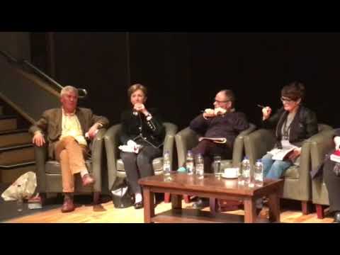 Sean Hillen (l) at the Seamus Heaney HomePlace