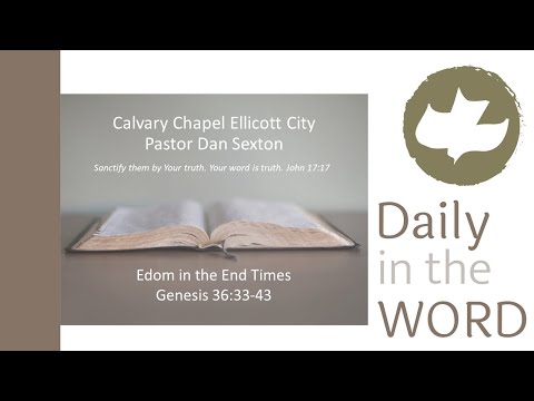 Edom in the End Times - Genesis 36:33-43