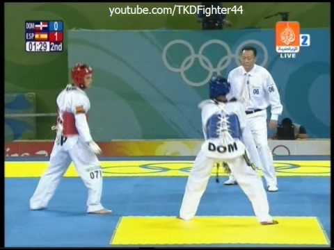 Taekwondo Beijing Olympic Games 2008 Men -58 Kg Spain vs Dominic Round 2