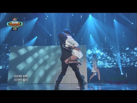 Park Jiyeon (of T-ARA) & Hwang Eui Jung  (TENO 테 노 of BLANC7 블랑세븐) - Never Ever Dance part slow