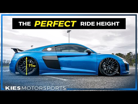 Finding the AUDI R8's PERFECT RIDE HEIGHT with KW H.A.S. Suspension
