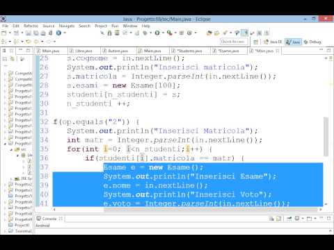 Esercizio Classi Oggetti
