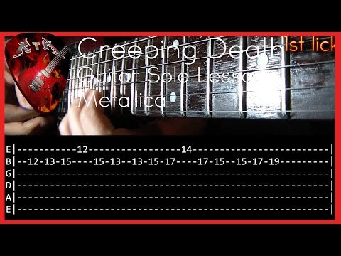 Creeping Death Guitar Solo Lesson - Metallica (with tabs)