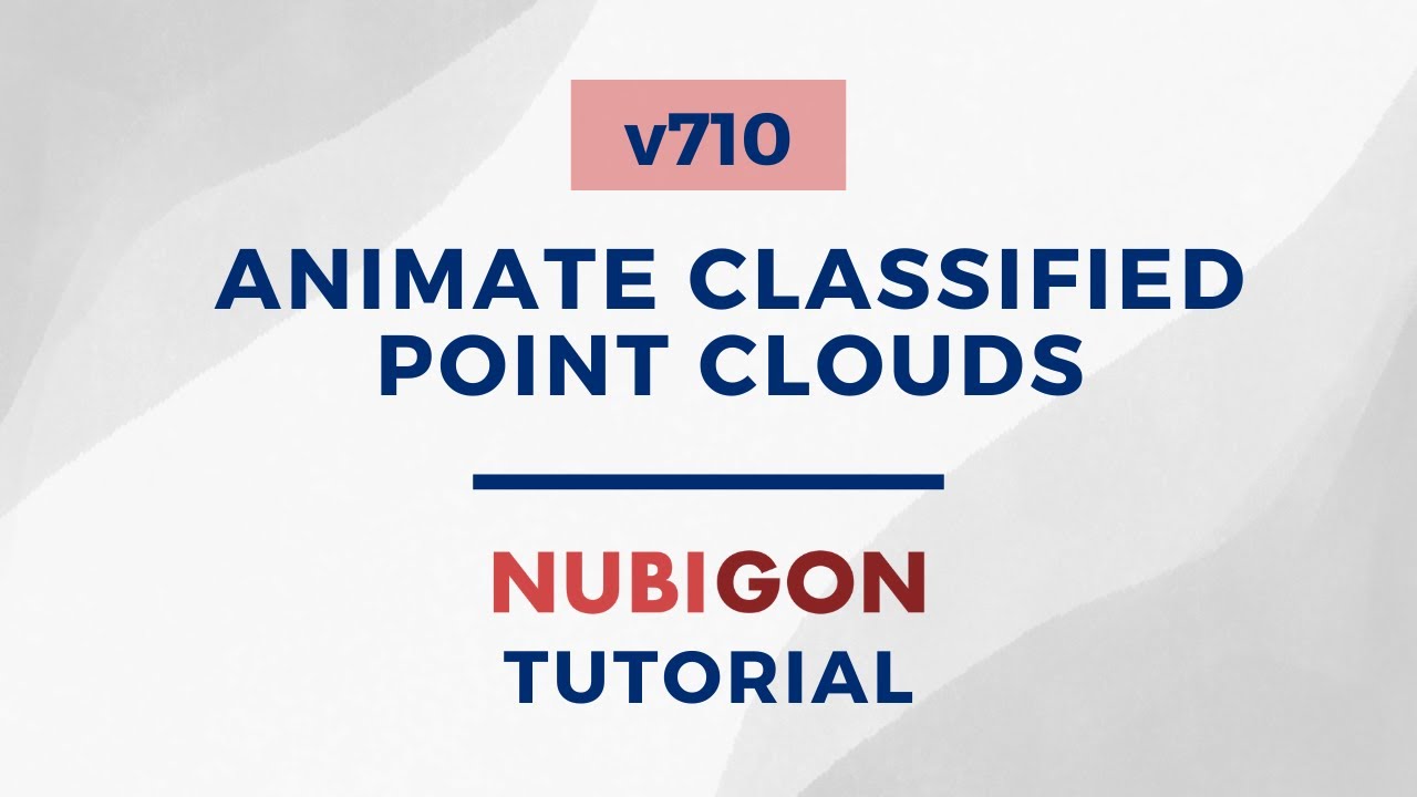 How to animate classified point clouds