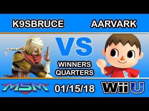 MSM 129 - LH | K9sbruce (Sheik) Vs. BSD | Aarvark (Villager) Winners Quarters - Smash 4
