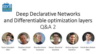 ECCV 2020 - Deep Declarative Networks (DDN) and Differentiable Optimization Layers - Q&A 2
