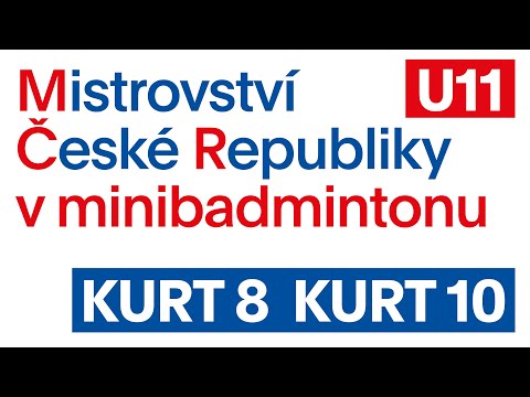 MČR MINIBADMINTONU U11 - SPORT VITALITY - 14/5/2022 - záběry z kurtů 8 a 10