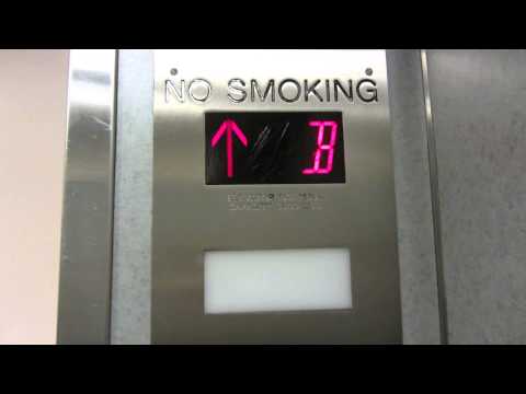 Beat up Montgomery traction elevators at Schramm Hall (Dorm) UNL