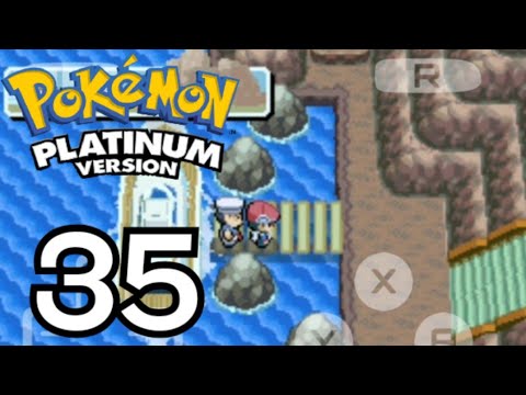 Pokemon platinum #35  Training and Exploreation on Iron Island