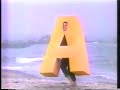Classic Sesame Street Human Letter A At The Beach