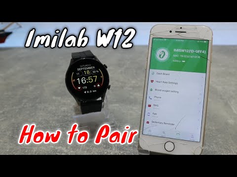 How to pair Imilab W12 to iPhone with Glory Fit iOS App