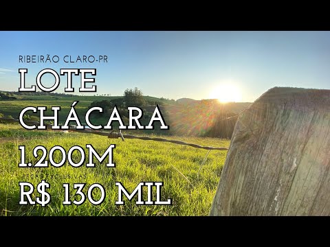 CHÁCARA LOTE 1.200M NO PARAÍSO DAS ÁGUAS R$ 130 MIL-Código:1729