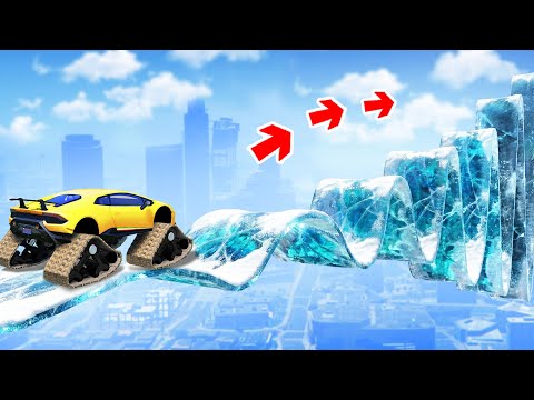 CAN A MONSTER TRUCK DRIVE ICE IN GTA 5? - GTA 5 EXPERIMENT