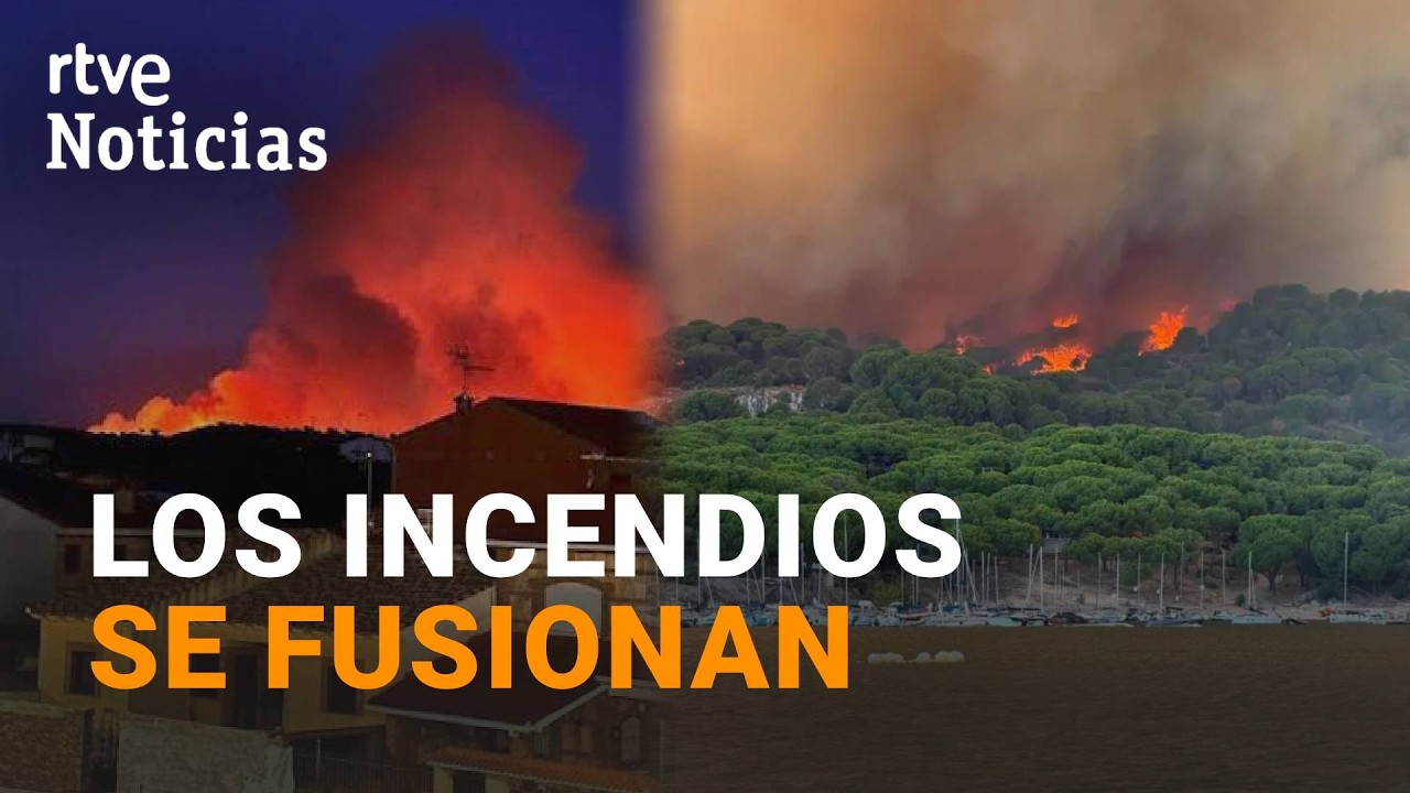 Los incendios de San Martín y Villa del Prado se fusionan y evacúan otras tres localidades | RTVE