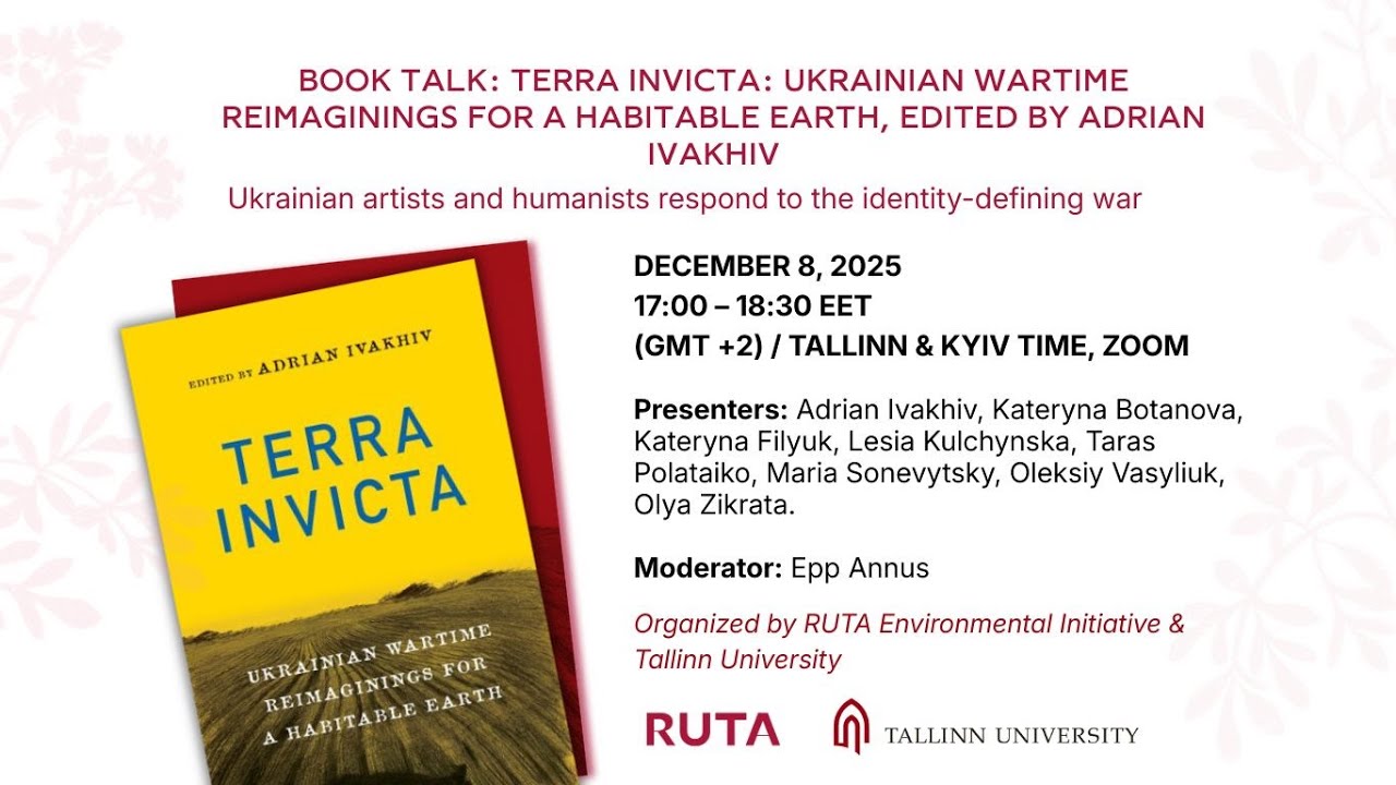 Book talk: Terra Invicta: Ukrainian Wartime Reimaginings for a Habitable Earth
