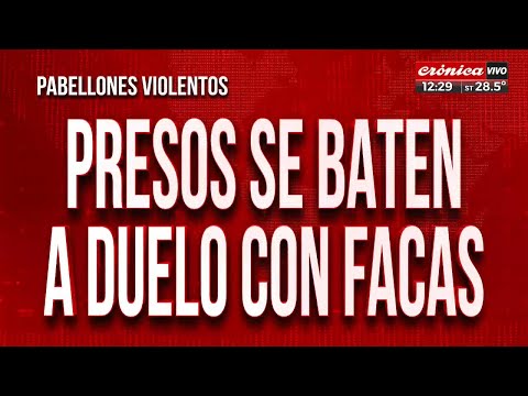 Impactante: presos se baten a duelo con facas