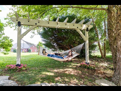 Transforming Pergola Hammock Stand / Outdoor Projector Screen