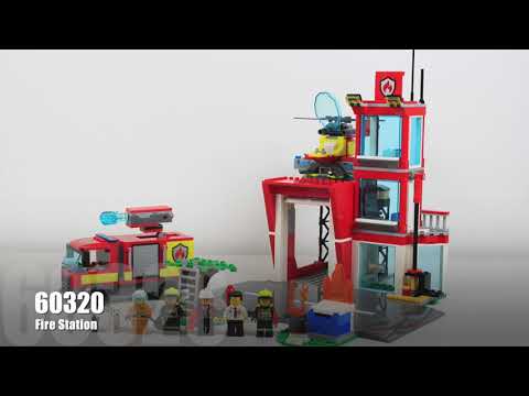 LEGO CITY 60320 - Fire Station - [Stop Motion Speed Build]